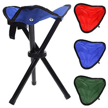 Sedia pieghevole portatile campeggio all'aperto giardino viaggio tela treppiede sgabello sedia - colore casuale