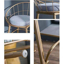 Yxsd Sgabelli di barra Dressing Sgabello ristoranti High for residenziale e commerciale Cucine Colazione Con schienale poggiapiedi Sedie da pranzo, cucina Pub Gambe Industrial Metal Sgabelli contatore
