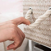 Vimini Archiviazione Comodino da Letto,Legno Comodino con Rattan Cesti per Camera da Letto,Robusto Tavolino da Divano 3-Livello per Soggiorno Camera A 40x30x60cm(16x12x24in)
