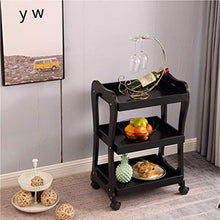 WY&WY Carrello da Bar Cucina Multifunzione rotolamento Carrello a Carrello di stoccaggio con Ruote e Maniglie per Cucina Trucco Bagno,b