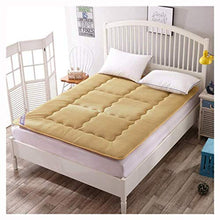 Futon Pieghevole Tatami Traspirante, Design a Rete 4D Materasso Da Pavimento Giapponese Morbido Materassino Per Tutte Le Stagioni Pieghevole Antiscivolo,Camel-150 * 200cm