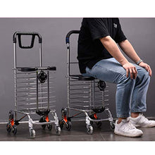 Carrello Carrello Carrello può Essere Pieghevole Carrello Portatile (Colore : B)