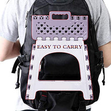 ZXCVB Sgabello Pieghevole,Sgabello,Sgabello in Plastica,Risparmio di Spazio E Facile da Trasportare,Adatto per Esterni,Bagno E Soggiorno,Adulti E Bambini Possono Usare,Purple-FoldingChairs
