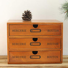 Powzz ornament Cassettiera retrò in Legno a Tre Strati con cassettiera