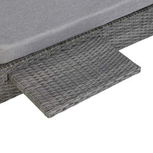 Greemotion Gomera Doppio Lettino Prendisole, polietilene, Grigio, ca. 198 x 30 x 120 cm