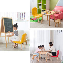 WFF Sedia da Ufficio Sedia, Struttura in Legno massello Struttura Gambe in Un Pezzo Schienale Sedile Nucleo in Spugna Bambino Learn Sedia da Scrittura 7 Colori Arredo Bar (Color : Brown)