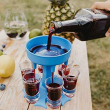 KWY 6 Dispenser per Bicchieri e Supporto portabevande liquidi di riempimento Giochi Bevande Cocktail da Bar con Slogan smontato portabottiglie Portatile Tazza in Acrilico Pezzi