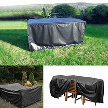 YULIAN Mobili da Giardino Coperture Impermeabili 213x132x74cm, Terrazza Cover of Snow Protection Protezione della Polvere Protezione Protezione Protezione e Sedia Serie, Nero, 15 Taglie, PE.