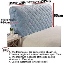 LANG ZI Copertura per Testiera per Letto Copri Testata Letto Matrimoniale/Singolo Premium Imbottita Elastica Copritestata Letto Fodera Protezione Anti-collisione Cuscino (Color : D, Size : 220cm)