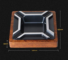 NIHAOA Accessori del Sigaro Legno di Cedro di Titanio del Metallo Quattro Groove Piattaforma Cigar Ashtray Contenere 4 Sigari