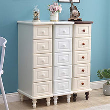 Ryyland-Home Cassapanca Stretta Legno Limita Governo di immagazzinaggio for i Piccoli spazi di stoccaggio Comodino Ultra-Stretta con cassetto (Color : Beige, Size : 25x38x90cm)