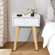 ffu Comodino, Semplice Comodino da Camera da Letto Moderno, Cassetto Armadio da Comodino (Bianco)