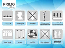 Primo Line 100% Lattice Materasso Topper 120x200 Singolo - Altezza 10 cm - 7 Zone - Fodera Facilmente Rimovibile