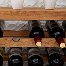 N/Z Living Equipment Wine Rack Wine Rack Home Solid Wood Wine Display Rack Creative Floor Shelf Wine Cabinet Free Standing Wine Rack (Color : Brown Size : 55x26x124cm)