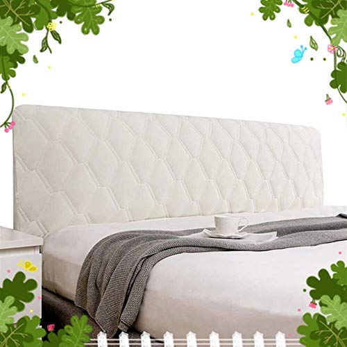 Copri Testata Letto Imbottita Elastica, Coperchio Versione AggiornataIn Testate Decorazione Copertina Antipolvere, per Testiera Twin Queen King (Color : Beige, Size : 170cm)