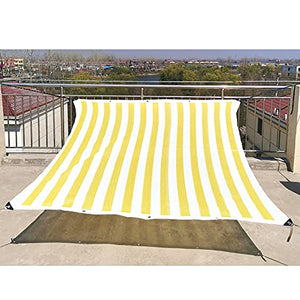 GZHENH Panno Ombra Rete Ombreggiante Telo Ombreggiante per Piante Sun Mesh Terrazza Posto Auto Coperto Balcone Traspirante Pannello Ombreggiante, Personalizzabile (Color : Yellow, Size : 2x4m)