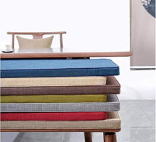 yzzseason, cuscino per panca lunga da interni, spessore 3/5 cm, antiscivolo, cuscino per panca in legno con cravatta, 2 o 3 posti, per esterni, colore rosso, 35 x 80 x 5 cm