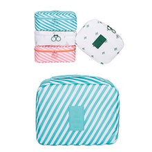 TREESTAR Strisce Diagonali Lavaggio Borsa da Viaggio Impermeabile Custodia di Grande capacità Caso Cosmetico Borsa Cosmetica per Il Lavaggio Portatile con Gancio per Uomini Donne Che Viaggiano (Rosa)