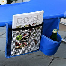 giordano shop Lettino Prendisole Pieghevole da Giardino 58x139x35,5 cm in Acciaio e Tessuto Oxford Blu