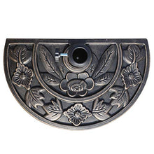 Outsunny Base per Ombrellone con Manovella da Giardino Resina, Bronzo 50x31x32cm