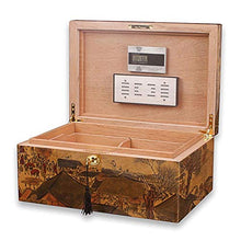 Cigar Box, Cigar Box Idratante Cigar Box Cigar Box Legno di Cedro Cigar Box Piano Vernice Grande capacità può Contenere 100 Alta qualità (Size : 34.5x24x15.5cm)