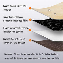 ZZLYY Piedi riscaldata Carpet, la Protezione Ambientale Risparmio energetico e Nessuna radiazione di Carbonio Cristallo Riscaldamento Pad, con Un Non-Radiation Arrampicata Mat for Children,E,50X100CM
