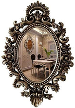HFFFHA Specchio Specchio da Bagno retrò Europeo Specchio per Trucco Ovale da Soggiorno Semplice da Interno Specchio per Trucco Largo X Alto 45X65Cm Specchio per Trucco Spin