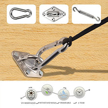 Kit di Fissaggio e Installazione, 40 Pezzi Heavy Duty Tenda Parasole Super Sun Shade Vela Hardware Kit l'Installazione per Sicura diTende a Vela Quadrate Rettangolari e Triangolari