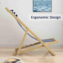 WUTONG Lettini da Giardino e reclinabili Sedia Pieghevole in Legno massello Lettino Prendisole a gravità Zero Sedie da Campeggio per Picnic in Spiaggia - 4 Posizioni reclinabili
