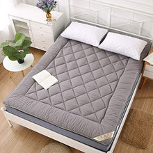 JiaQi Thick Morbidissimo Materasso Pieghevole,Pieghevole Ipoallergenico Materasso,Cotone Tatami Materasso Ortopedico per Un Sonno Profondo Dormire Pad-Grigio 135x200x2cm(53x79x1inch)