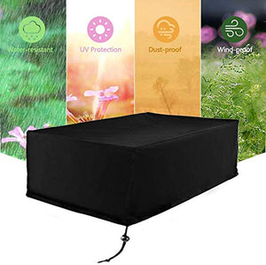 Diossad Protezione Protetivo Coperture Mobili da Giardino Impermeabile Nero 242 x 162 x 100cm