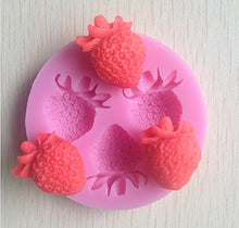SaySure - 1PCS Silicone molds for Cakes,Strawberry Silicone Mold Soap,Fondant Candle molds,Sugar Craft Tools, Chocolate Moulds