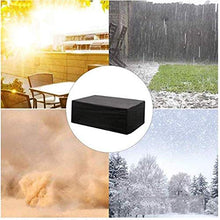 YULIAN Mobili da Giardino Coperture Impermeabili 160x140x100cm, Terrazza Mobili Cover Copertina Protezione Anti-età sostenibile Swing Tavolino Tavolino Mobili in Rattan, Nero, Personalizzab.