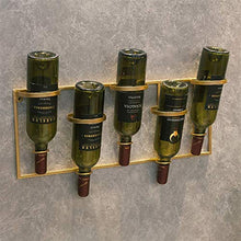 LYLY Portabottiglie Semplice Rivestimento in Ferro battuto per Vino a Parete Appeso per Bar a Domicilio Decorazione Moderna Vino Cantina Porta Vini