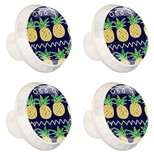 Maniglie per cassetti Manopole per cassetti Manopole rotonde Confezione da 4 per armadietto, cassetti, cassettiere, cassettiere ecc. ananas