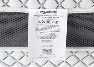 Amazon Basics - Materasso 2 in 1, rigidità medio/dura (H3) e dura (H4), con nucleo in espanso ibrido, 160 x 200 cm