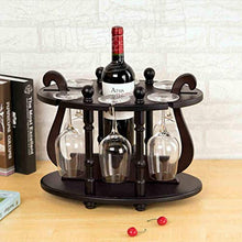 LHQ-HQ cremagliera del vino a casa il vino titolare calice di vino a testa in giù in legno massello bar caffetteria cremagliera decorazione cremagliera vivere stand di esposizione del vino cucina abit
