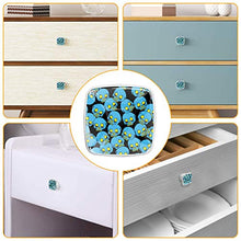 4 pomelli bianchi per armadietti da cucina, camera da letto, guardaroba, cassettiera, cassettiera, motivo: teschio di zucchero blu