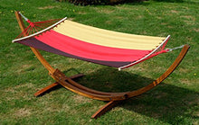 SAS AS-S 320cm Amaca XL Deluxe Nobile con Cornice in Legno larice Bandiera Tedesca