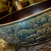 WEHOLY Lavabo in Resina Lavabo da Incasso Ovale in Pietra Naturale Rotondo Lavabo Piccolo retrò Lavabo Jingdezhen Ceramica Hotel Lavabo antispruzzo