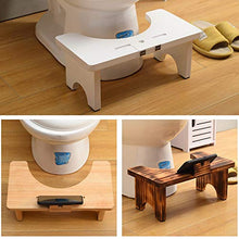 LZL Sgabello WC Sgabello a squatty Antiscivolo Sgabello in Legno massello in Legno massello Bagno Sgabello in Legno Postura per la Salute Vasino Tozzo (Color : White, Dimensione : Conventional)