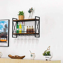 Scaffale Legno Porta Vino Porta Bottiglie E Vetro Portabottiglie Per Vino- Cremagliera Per Vino/Cremagliera Per Vino Creativa A Parete, Cucina Domestica E Decorazione Bar