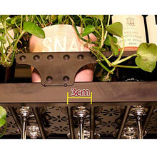 FAFZ Portavini Portabottiglie da Soffitto in Metallo, Porta Calice da Appendere, Regolabile in Altezza, Espositore da Banco Portabottiglie da Bar (Size : 80cm)