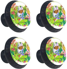 Fate volare in una fiaba magica Pomelli per Porta Set di 4 Pomelli per Mobili Manopole per Cassetti Cucina Armadio Vetro