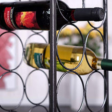 DESIGN PORTA BOTTIGLIE DI VINO "PROVENCE" | grigiore, metallo, 78 cm | per 12 bottiglie