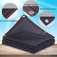DANDAN Sun Shade Net, Crittografia Sun Net, Rete per Tende Spessa, Rete Solare, Balcone sul Cortile, Ombreggiatura del Tetto Dell'auto, Rinforzo A Quattro Linee Nero A 6 Pin (Size : 4 * 8m)