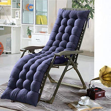 Cuscini Reclinabili, Cuscino per Sedia a Dondolo, Cuscino per Divano Tatami, Cuscino per Lettini Prendisole, Tappetino per Finestra, Vari Colori-155x48x8cm (Blu Scuro)