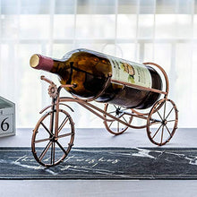 Portabottiglie singolo in ferro, portabottiglie decorativo da pavimento per carrozza romana, decorazione di mobili/A / 33.5×12×19.5cm