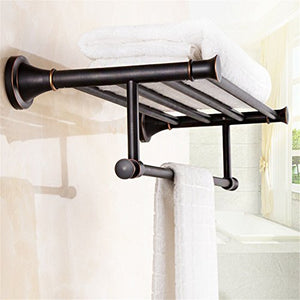 KaO0YaN Portasciugamani in Rame Portasciugamani Nero Portasciugamani Bagno Rack Ciondolo Doppio Bagno Asciugamano Appeso