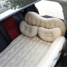 Lettino da viaggio Letto gonfiabile Motivo a onde doppio ingranaggi Tornio floccato Materasso Viaggi testa dell'automobile di Guardia cuscino d'aria letto multifunzionale auto gonfiabile Bed 5-21